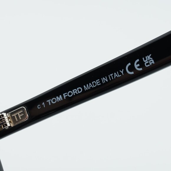 Tom Ford Raffa FT1100 01A Sunglasses Black Round Frame, Smoke Lenses - Picture 6 of 11